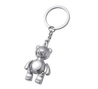 ARFUKA Porte-clés en métal avec pendentif en forme d'ours en 3D - Pour homme et femme