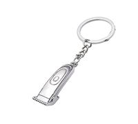 ARFUKA Porte-clés en métal avec pendentif tondeuse à cheveux pour homme, Argenté, Small