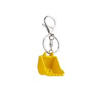 ARFUKA Porte-clés en métal unisexe avec pendentif bulldozer - Porte-clés amusant - Cadeau d'anniversaire, de Noël, de mariage, de Saint-Valentin pour homme et femme - Jaune, jaune, S
