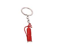 ARFUKA Porte-clés extincteur - Porte-clés de voiture - Porte-clés de sac - Porte-clés pour Saint-Valentin, anniversaire, Noël, vacances, rouge, taille unique