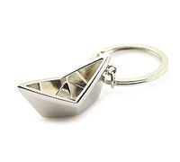ARFUKA Porte-clés unisexe avec pendentif bateau - Organisateur de clés - Pour anniversaire, Noël, mariage, Saint-Valentin - Cadeau pour marin, homme et femme - Argenté
