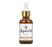 Argan Cosmetics Huile d'argan marocaine 100 % pure bio pour cheveux, peau, ongles, cuticules, visage et barbe pressée à froid sans odeur filtrée par coton et charbon hydratant naturel 60 ml