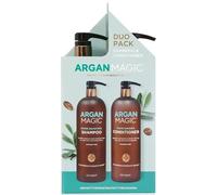 Argan Magic Duo shampooing et après-shampoing hydratant - Nettoie en douceur, augmente la brillance, contrôle les frisottis, restaure l'humidité, démêle | Fabriqué aux États-Unis, sans paraben, sans