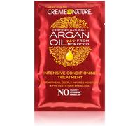 Argan, Masque Unitaire Hydratant À L`Huile D`Argan Du Maroc, Formule Hydratante Et Crémeuse, Cheveux Bouclés Frisés Crépus, Sans Sulfates, Sachet (63,7g)