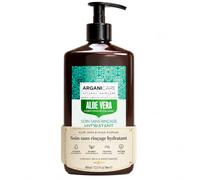 ARGANICARE Après-Shampoing Hydratant Aloe Vera & Huile d’Argan, démêlage immédiat, hydratation intense, douceur & brillance, soin revitalisant quotidien cheveux secs & ternes, 400 ml