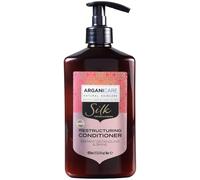 ARGANICARE - Après-shampoing Restructurant à la Protéine de Soie - Soin tous types de cheveux - Flacon 400 ml