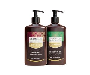 ARGANICARE | Coffret Duo Coco | Shampoing + Après-shampoing Ultra-Nourrissant | Cheveux Secs | Réparation & Hydratation | 2 x 400 ml
