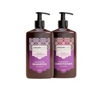 ARGANICARE | Coffret Duo Figue de Barbarie | Shampoing + Après-shampoing disciplinant | Tous Types de Cheveux | Anti-frisottis, Douceur & Brillance | 2 x 400ml