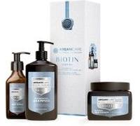 Parapharmacie en ligne > Beauté & Soins > Soins Des Cheveux > Shampooings > Shampooings cheveux secs / abîmés / cassants Arganicare Coffret Trio Fortifiant & Réparateur Biotine