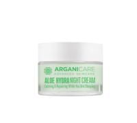 ARGANICARE - Crème de Nuit Anti-Rides - Soin Hydratant Visage à l'Aloe Vera - Pot 50 ml