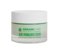 ARGANICARE - Crème de Nuit Anti-Rides - Soin Hydratant Visage à l'Aloe Vera - Pot 50 ml