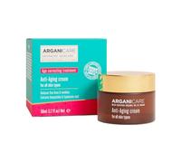 ARGANICARE - Crème Hydratante Anti-Âge à l’Huile d’Argan Bio et à l’Acide Hyaluronique, 50 ml, pour Peaux Matures, avec Vitamine E et Extrait de Camomille