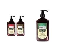 ARGANICARE - Duo Accélérateur de Croissance à l'Huile de Ricin - Shampooing et Après-Shampooing 400ml & Soin Evolution Sans Rinçage 400ml