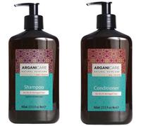 Arganicare | Duo Shampoing + Après Shampoing | A l'huile d'Argan | Nourrisant & Hydratant | Revitalise & Fortifie | Effet Brillant | Tous types de cheveux | 1x400 ML+ 1x400mL