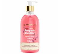 Arganicare Gel Douche Grenade & Eau de Rose 500 ml - Nettoyage délicat au quotidien, mousse onctueuse, peau douce et souple, parfum rosé subtil, confort après rinçage
