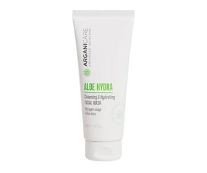 ARGANICARE - Gel Nettoyant Visage à l'Aloe Vera - Hydrate et Nourrit - Tous Types de Peaux - 100 ml