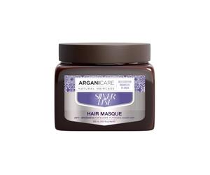 Arganicare Masque Capillaire Silver pour Cheveux Blonds, Pigments Violets, Neutralise les Tons Jaunes, 500ml, Sans Sulfates et Beurre corporel Argan et multi vitamine