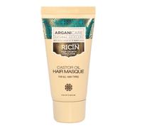 Arganicare | Mini Masque Huile de Ricin | Nutrition Intense & Réparation | Anti-Casse | Souplesse & Brillance | Cheveux Abîmés | 50 ml