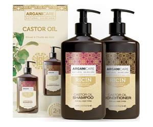 Arganicare Pack Ricin Shampooing 400ml + Après-Shampooing 400ml