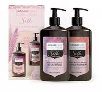 Arganicare Set Duo Shampoing Et Apres Shampoing Revitalisant aux Protéines De Soie