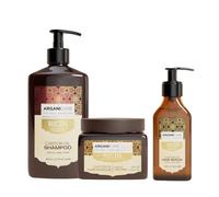 ARGANICARE | Shampoing + Masque + Sérum Ricin | Accélérateur de Croissance | Apaise le cuir Chevelu | Nourrit et Renforce le cuir Chevelu | Cheveux Fort et Brillant | 400ML + 500ML + 100ML