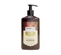 ARGANICARE Shampooing Accélérateur de Croissance Gamme Ricin | Lutte Contre les Brèches et la Casse de Cheveux | Favorise la Croissance | Haute Hydratation | Tous Types de Cheveux | 400 ml