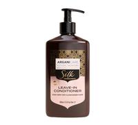 Arganicare | Soin Sans Rinçage Protéine de Soie & Argan | Ultra-Hydratant | Cheveux Secs & Abîmés | Souplesse | Brillance | 400 ml