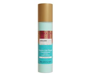 ARGANICARE Spray Biphase Réparateur Express 250 ml - Spray Démêlant Sans Rinçage pour Cheveux Secs et Abîmés - Huile d’Argan & Protéines de Soie, Anti-Frisottis