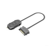 ARGB Contrôleur d'éclairage 5 V 3 broches adaptateur pour alimentation SATA, hub de synchronisation manuel pour ventilateur de boîtier, bande LED refroidisseur avec bouton marche/arrêt, noir, câble de