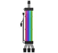 ARGB Extension Cable 12+4Pin Light Strip GPU Motherboard Extension Cable for Computer Power Supply Motherboard Black