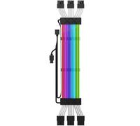 ARGB Extension Cable 3X8Pin Light Strip PCIE GPU Motherboard Extension Cable for Computer Power Supply Motherboard Black