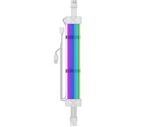 ARGB Extension Cable 8Pin Light Strip PCIE GPU Motherboard Extension Cable for Computer Power Supply Motherboard White
