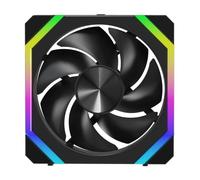 ARGB Ventilateur Refroidissement 240mm Modulaire Empilable Épissage PWM Silencieux 120mm RGB Pour Boîtier PC CPU Refroidisseur Accessoires Montage PC(Black,Reverse)