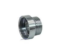 Argent 1/2"à M16 M18 M24 M28 connecteur de filetage mâle femelle adaptateur de robinet économiseur d'eau en laiton pour raccords de robinet de cuisine de salle de bain-M24 x 1I2