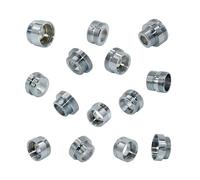 Argent 1/2 "; M16 M17 M18 M19 M20 M22 M24 M28 M32 Connecteur de Filetage en Laiton for Le Robinet Conversion Réparation Adaptateur 1PC (Size : NO 1)