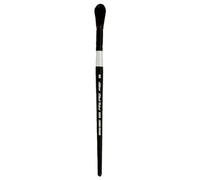 Argent Brosse Jumbo Brosse Ronde à Manche Court, écureuil et mélange synthétique, Noir, Petit