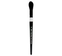 Argent Brosse Jumbo Brosse Ronde à Manche Court, écureuil et mélange synthétique, Noir, Taille M