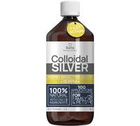 Argent Colloïdal 15PPM 1000 ml ● Solution Haute Efficacité Certifiée ● Liquide 100% Naturel ● Pour Famille & Animaux ● Usage Topique & Carbone neutre