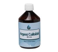 Argent Colloïdal 20 Ppm Qualité Professionnelle 500 Ml