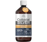 Argent Colloïdal 20PPM 1000 ml ● Solution bio disponible Haute Efficacité Certifiée ● Liquide 100% Naturel ● Pour Famille & Animaux ● Carbone neutre