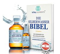 Argent colloïdal 300 ml | 10 PPM | hautement dosé | 100% naturel - bouchon doseur & spray 30ml pour remplir | Made in Austria | Ebook Inclus