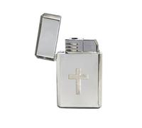 Argent Croix latine tempête - Briquet à gaz