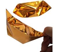 Argent des ancêtres, billets de banque du ciel, grand lingot d'or chinois plié en papier Joss, 50 pièces