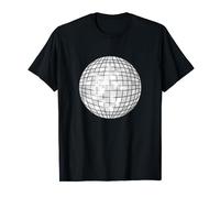 Argent Disco Boule à facettes 1970s Rétro 70s Soirée dansant T-Shirt