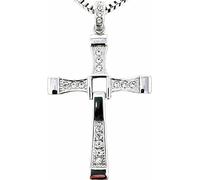Argent Fast And Furious Dominic Toretto Vin Diesel Croix Collier Bijoux (Material : Small Silver 7.5g)