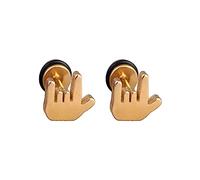 Argent Femme d'oreilles You Finger d'oreilles drôles en forme de doigt Hommes Femmes cadeaux pour femmes Cadeaux pour (Gold, One Size)