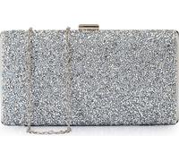 Argent Femme Strass Sac d'embrayage de soirée Sac à main de mariage Sac à main de mariage Prom