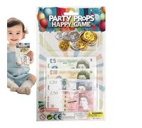 Argent Jouet, Pièces Factices, Accessoire de Jeu de Rôle et de Faire-Semblant pour Garçons et Filles Utilisable en Classe École Maison Voyage Anniversaire École à la Maison