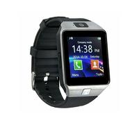 (Argent) Montre connectée Samsung HUAWEI pour Android Bluetooth iPhone avec appareil photo étanche Phone