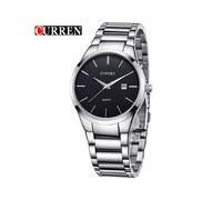 (argent noir) CURREN Montres pour hommes Top Marque Luxe Hommes Montres-bracelets militaires Montre